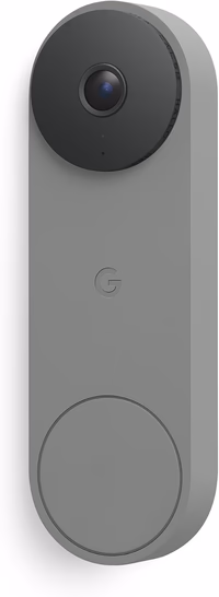 Google Nest Doorbell (Wired, 3rd Gen) - 2K Video and Gemini, Live View, Night Vision, 2-Way Audio - Works with Google Home - 2025 Model - Hazel thumbnail 1