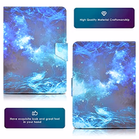 DETUOSI Universal 10.1 inch Tablet Case, 10 inch Tablet Cover, Travel Portable Protective Folio Leather Stand Shell Case【with 4 Fixed Rings】 for All Kinds of 9.6-10.5 inch Android/iOS/Windows Tablet thumbnail 2