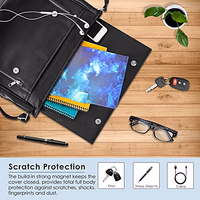 DETUOSI Universal 10.1 inch Tablet Case, 10 inch Tablet Cover, Travel Portable Protective Folio Leather Stand Shell Case【with 4 Fixed Rings】 for All Kinds of 9.6-10.5 inch Android/iOS/Windows Tablet thumbnail 3