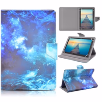 DETUOSI Universal 10.1 inch Tablet Case, 10 inch Tablet Cover, Travel Portable Protective Folio Leather Stand Shell Case【with 4 Fixed Rings】 for All Kinds of 9.6-10.5 inch Android/iOS/Windows Tablet thumbnail 1