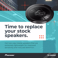 PIONEER G-Series TS-G6930F 6” x 9” 3-Way Speakers (Pair) – 400W Max, Balanced Sound + Smooth Treble, Great Stock Replacement, High-Efficiency Speaker Designed for OEM Power thumbnail 2