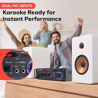 Pyle 200W Stereo Power Amplifier with Bluetooth - Dual Channel Audio Receiver - LED Display - RCA - USB - SD - MIC IN - FM Radio - AUX Input - Perfect for Home & Computer Audio - PDA29BU.5 thumbnail 5