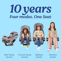 Graco 4Ever DLX 4-in-1 Car Seat, Charlie| Infant to Toddler Car Seat, with 10 Years of Use | Rear-Facing, Forward-Facing and Booster Modes | Safe, Comfortable and Convenient thumbnail 2
