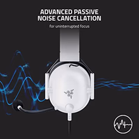 Razer BlackShark V2 X Gaming Headset: 7.1 Surround Sound - 50mm Drivers - Memory Foam Cushion - for PC, Mac, PS4, PS5, Switch - 3.5mm Audio Jack - White thumbnail 5