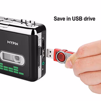 USB Cassette to MP3 Converter, Portable Walkman Cassette Audio Music Player Tape-to-MP3 Converter with Earphones, Volume Control, Auto Reverse, No PC Required thumbnail 5