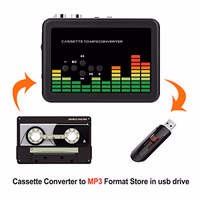 USB Cassette to MP3 Converter, Portable Walkman Cassette Audio Music Player Tape-to-MP3 Converter with Earphones, Volume Control, Auto Reverse, No PC Required thumbnail 3