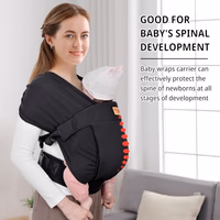 Baby Wraps Carrier Sling, Baby Carrier for Newborns and Toddlers,Skin-Friendly and Soft Front Baby Carrier Wrap Perfect Newborn Gifts thumbnail 4