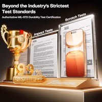 TOCOL for iPhone 17 Pro Screen Protector/iPhone 16 Pro Sceen Protector 6.3 Inch 9H Hardness Military Grade Shatterproof HD Tempered Glass for Full Coverage Protection 2 Pack thumbnail 2