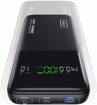 INIU 25000mAh Power Bank, Compact High Capacity 140W Laptop Portable Charger, USB C Tablet Powerbank, Digital Display Phone Charger for iPhone 17 16, Samsung, iPad, MacBook, Laptop, Emergency etc thumbnail 1