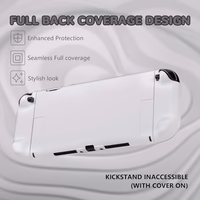 PlayVital Hard Case for Nintendo Switch 2 with Extra Stand & Thumb Grip Caps | Split Design, Dockable Protective Full-Body Shell Cover for Nintendo Switch 2 | Solid Color Series, White thumbnail 5