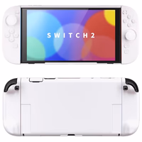 PlayVital Hard Case for Nintendo Switch 2 with Extra Stand & Thumb Grip Caps | Split Design, Dockable Protective Full-Body Shell Cover for Nintendo Switch 2 | Solid Color Series, White thumbnail 1