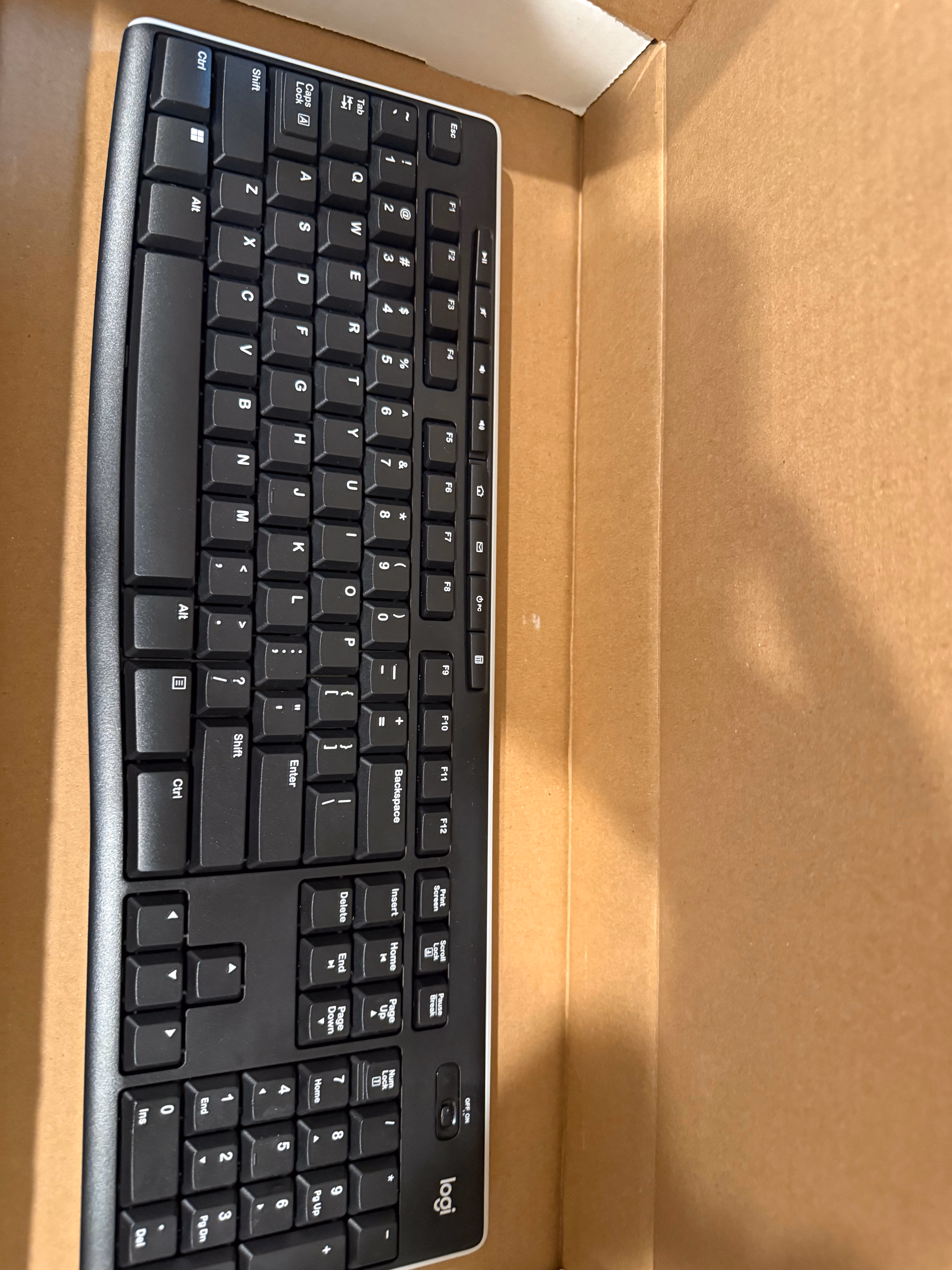 Logitech K270 Wireless Keyboard for Windows, 2.4 GHz Wireless, Full-Size, Number Pad, 8 Multimedia Keys, 2-Year Battery Life, Compatible with PC, Laptop, Black thumbnail 2