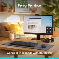 Logitech MK250 Bluetooth Wireless Mouse and Keyboard Combo: Fast & Easy Connectivity, Compact Wireless Keyboard, Ambidextrous Mouse, Durable Build - Windows/MacOS - Graphite thumbnail 2