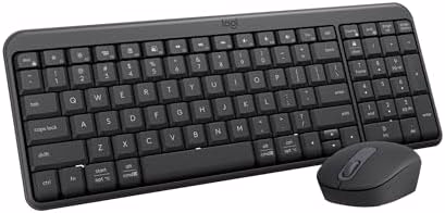 Logitech MK250 Bluetooth Wireless Mouse and Keyboard Combo: Fast & Easy Connectivity, Compact Wireless Keyboard, Ambidextrous Mouse, Durable Build - Windows/MacOS - Graphite