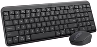 Logitech MK250 Bluetooth Wireless Mouse and Keyboard Combo: Fast & Easy Connectivity, Compact Wireless Keyboard, Ambidextrous Mouse, Durable Build - Windows/MacOS - Graphite thumbnail 1