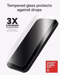 ZAGG Glass+ Google Pixel 10/10 Pro Screen Protector – Extreme Impact & Shatter Protection, Scratch-Resistant, Smudge-Resistant, Fingerprint Scanner Compatible, InvisibleShield, Easy Installation thumbnail 3