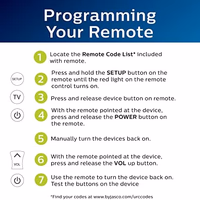 Philips Universal Remote Control for Samsung, Vizio, LG, Sony, Sharp, Roku, Apple TV, RCA, Panasonic, Smart TVs, Streaming Players, Blu-ray, DVD, Simple Setup, 4-Device, Black, SRP9243B/27 thumbnail 5