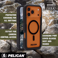 Pelican Voyager iPhone 17 Pro Max Case [Compatible with MagSafe] Rugged Phone Case, 24ft Military-Grade Drop Protection - Heavy Duty Cover w/Belt Clip Holster for iPhone 17 Pro Max - Black/Clear thumbnail 5
