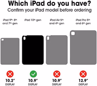 OtterBox Symmetry Folio Series case for iPad (A16) & iPad 10th Gen - Starry Night (Clear/Black/Dark Grey), Ultra-Sleek Design, Multiple Viewing Positions, Magnetic Sleep/Wake Cover thumbnail 2