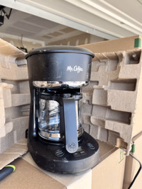 Mr. Coffee Programmable Coffee Maker 5 Cups with Auto Pause Glass Carafe Compact Design Black thumbnail 6