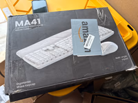 SABLUTE White Wireless Keyboard and Mouse Combo for MacBook & Windows thumbnail 2
