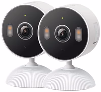 Tapo 2K Indoor/Outdoor Wired Security Camera - Works as a Baby Monitor & Pet Camera, Person/Motion/Baby Cry Detection, 2-Way Audio, Siren, Subscription-Free SD Storage or Optional Cloud, C113 (2-Pack) thumbnail 1