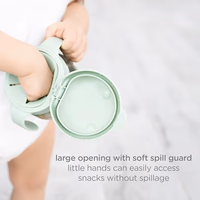 Ubbi Tweat No Spill Snack Container for Kids, BPA-Free, Toddler Snack Container, Sage & Blue thumbnail 5