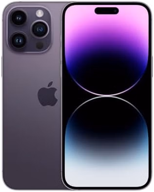 Apple iPhone 14 Pro Max, 256GB, Deep Purple - Unlocked (Amazon Renewed) thumbnail 1