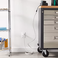 Amazon Basics Extension Cord, 10 Ft, 3-Prong Outlet Extender, Indoor Use, 13 Amps, 125V, White thumbnail 5