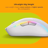 Glorious Gaming - Model D 2 Wireless Ergonomic Mouse, Superlight 66g, up to 210 hr Battery Life, 26K Optical Sensor, 6 Programmable Buttons, 80 Million Clicks, FPS, MMO, MOBA, Battle Royale (White) thumbnail 4