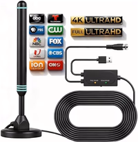 TV Antenna Indoor Antenna for Smart TV for Long Range Reception and All Smart TVs HD Digital Antenna with Amplifier Signal Booster for Local Channels Supports 4K 1080p-black thumbnail 1