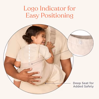 Ergobaby Upsie Hip Sling – Natural Beige Baby Carrier – Lightweight, Adjustable Sling for Toddlers – Breathable & Ergonomic Design thumbnail 5