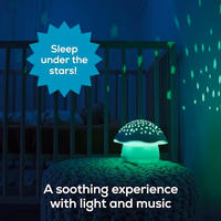 Angelcare Celeste Musical Mushroom Night Light Baby Projector - Sleep Soother with Adjustable Volume Lullabies, White Noises, 3 Night Light Colors, and Cry Sensor Detector thumbnail 4