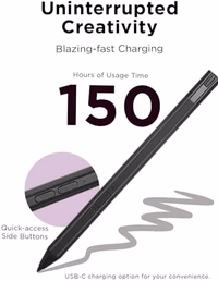 Lenovo Precision Pen 2 (Laptop) – USB-C Charging – Tilt Recognition – Pen is Only Compatible with Certain Devices, Iron Grey thumbnail 3