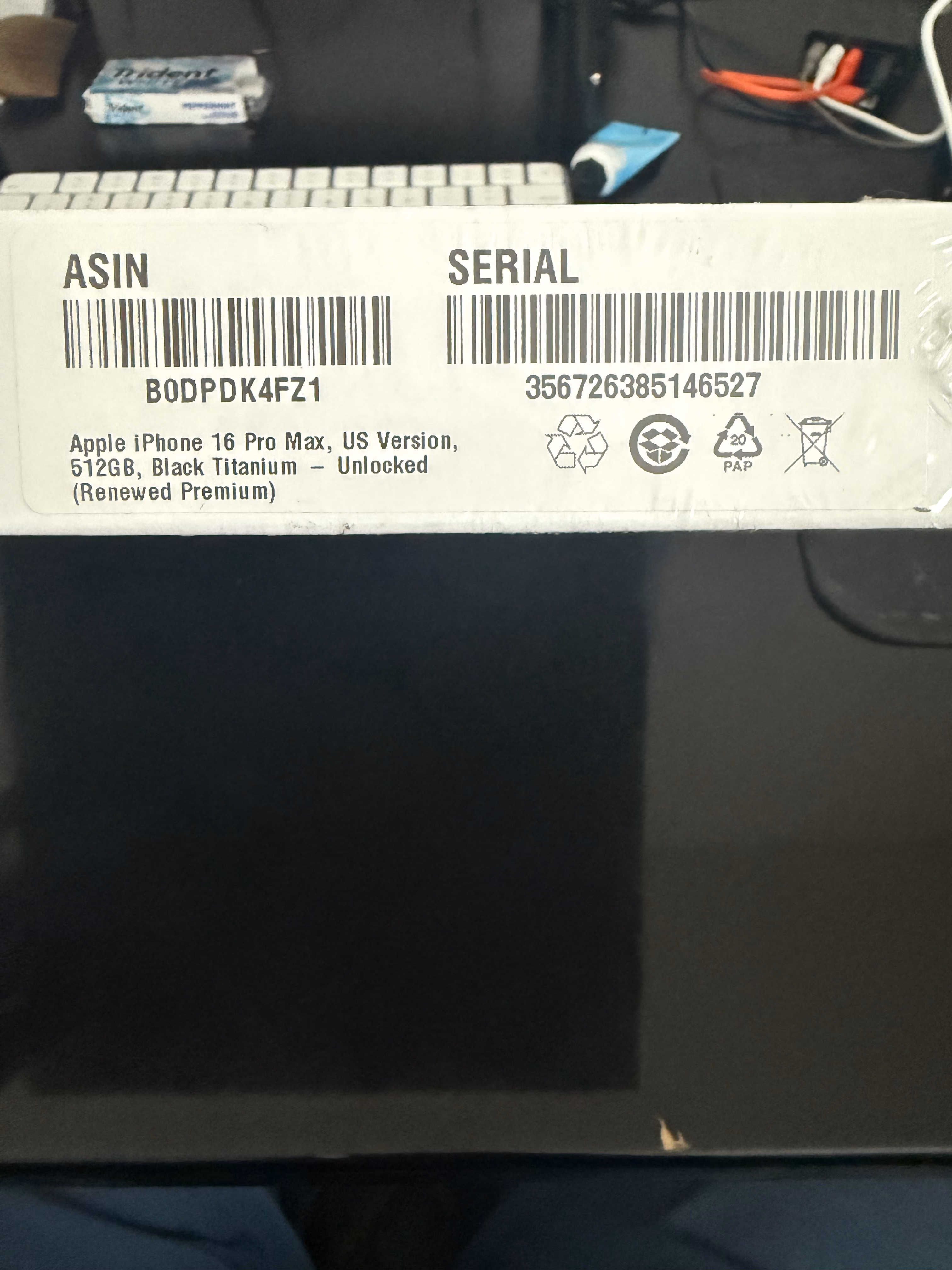 Apple iPhone (Amazon Renewed Premium) 16 Pro Max, US Version, 512GB, Black Titanium - Unlocked | 163.0mm thumbnail 3