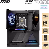 MSI MEG X870E GODLIKE, E-ATX - Supports AMD Ryzen 9000/8000/7000 Processors, AM5 - Dynamic Dashboard III, EZ Slide M.2, 110A SPS, DDR5 Memory (9000+ MT/s OC), M.2 & PCIe 5.0, USB4, Wi-Fi 7, 10G LAN thumbnail 2