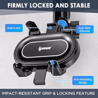 IPOW Large Rearview Mirror Phone Holder for Car 360°Rotatable and Retractable, 2024 Upgraded Four Corners Fixed Anti-Shake Multifunctional Design for All Phones and All Car Rearview Mirror with Button thumbnail 3