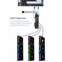 Lian Li UNI Fan TL LCD Wireless 120-Single Pack (Reverse Blade)-2.4 GHz Wireless Signal ARGB Fan-Infinity Mirror-Daisy-Chain-Syncing Lighting-Controller NOT Included & Required - Black (12RTLLCD1W1B) thumbnail 3