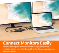 Amazon Basics HDMI Splitter 1 in 2 Out, 4K@30Hz for Dual Monitors, Mirror Only, Black thumbnail 4