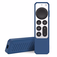 Silicone Case Compatible with Apple TV 4K 2021 2022 Generation/Apple Siri 4K - Shockproof/Anti-Slip/Scratch Remote Control Cover - Blue thumbnail 1