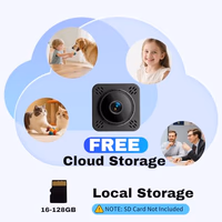 Mini Camera, Nanny Cam for Home Security, 2K Wireless WiFi Camera with Free Cloud & No WiFi Needed, Motion Detection & Night Vision for Nanny/Baby Monitor/Pet thumbnail 3