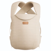 Momcozy Newborn Carrier WeeSnug- Lightweight and Cozy Comfort for 7-25 lbs, Ergonomic Cross-Back Support, Effortless to Put On, Hands-Free Baby Carrier with Lumbar Support, Khaki thumbnail 1