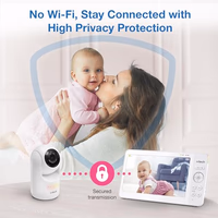 VTech 7" Baby Monitor with IPS Screen, Pan Tilt Zoom Camera, No WiFi Video Baby Monitor with Camera and Audio, Multi-Color Night Light, 2-Way Talk, Lullabies, Advanced HQ Max thumbnail 5