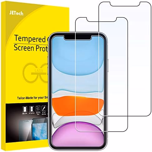JETech Screen Protector for iPhone 11 and iPhone XR 6.1-Inch, Tempered Glass Film, 2-Pack