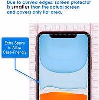 JETech Screen Protector for iPhone 11 and iPhone XR 6.1-Inch, Tempered Glass Film, 2-Pack thumbnail 4