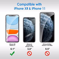 JETech Screen Protector for iPhone 11 and iPhone XR 6.1-Inch, Tempered Glass Film, 2-Pack thumbnail 3