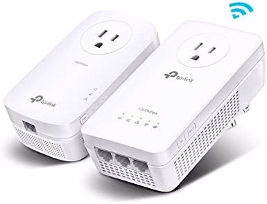 TP-Link Powerline WiFi Extender TL-WPA8631P KIT- Includes AV1300 Powerline Network Adapter and AC1200 Dual Band Extender, 2x2 MIMO, 3 Gigabit Ports, Passthrough, Plug & Play, Free Expert Support