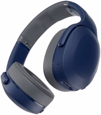 Skullcandy Crusher Evo Wireless Bluetooth Headphones with Multi-Sensory Bass, Noise Isolating Over-Ear Fit, Up to 40 Hours Battery, Microphone for iPhone Android - Blue/Grey thumbnail 1