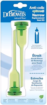 Dr. Brown's Natural Flow Options+Replacement Vent Kit, Narrow, 2 Count (Pack of 1) thumbnail 2