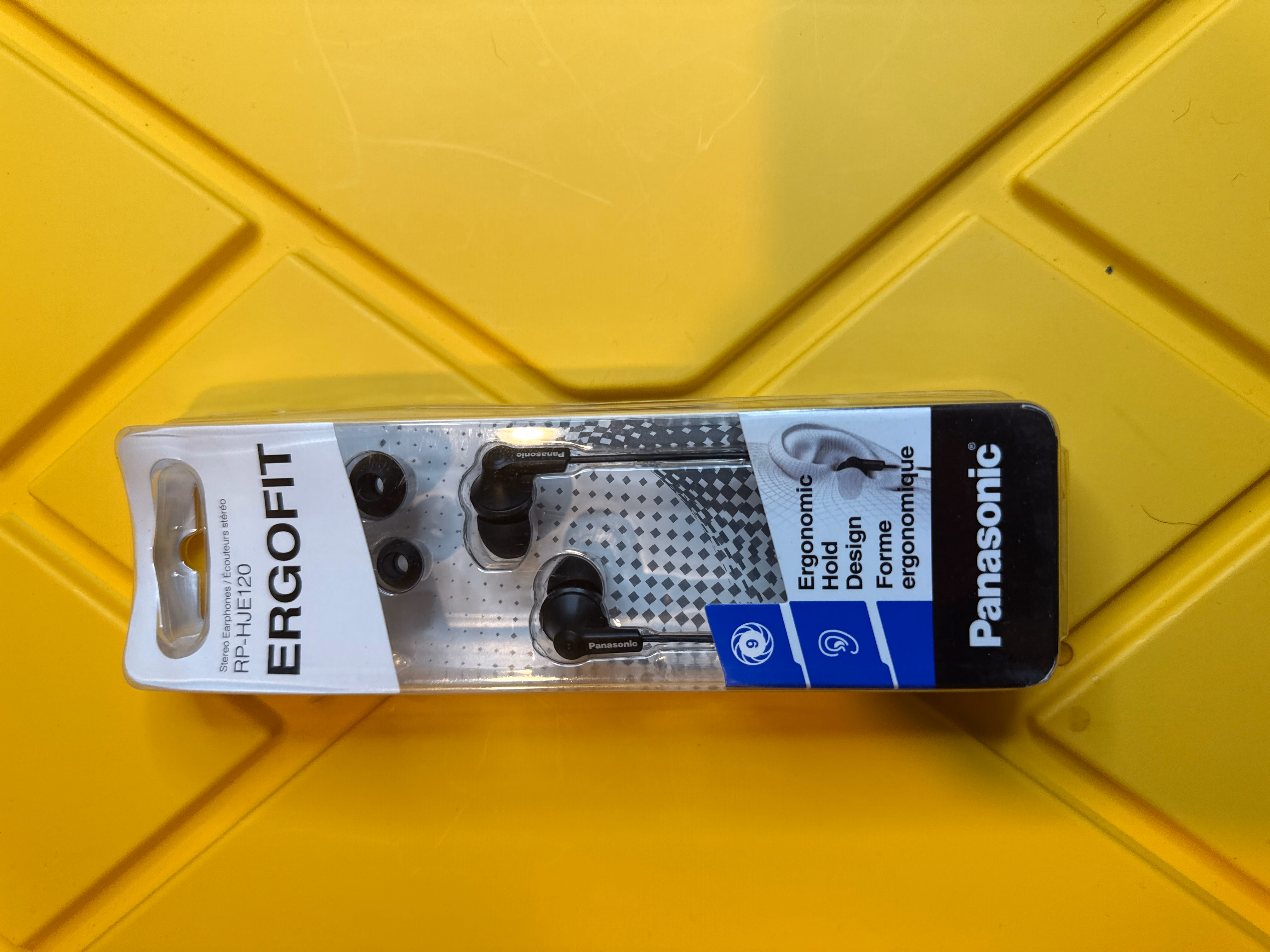 Panasonic ErgoFit Wired Earbuds RP-HJE120-KA (Matte Black thumbnail 2